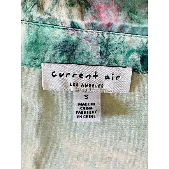 Current Air Los Angeles Marbled Motif Button Down Shirt Midi Dress size Small - Picture 8 of 10